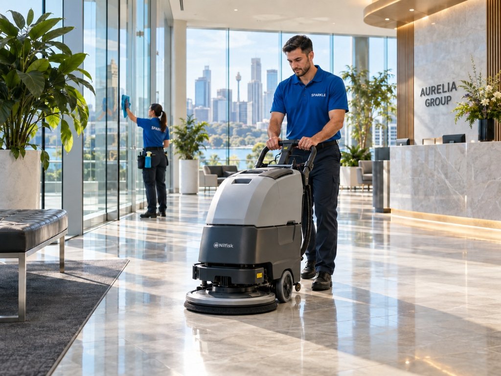 Commercial Floor Care, Machine Scrubbing, and Strip & Seal Services